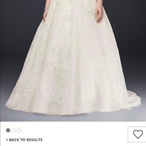 Oleg Cassini Plus Size Wedding Dress